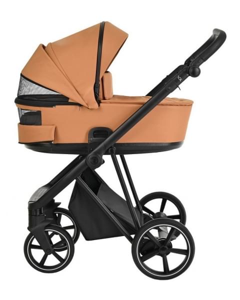Детская коляска Roan Sol 3 в 1 с автокреслом Tutis Elo Lux EduSky Black RSL/1014 Cinnamon