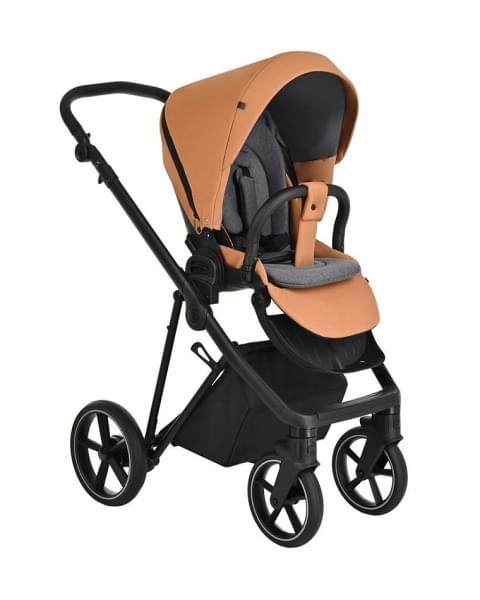 Детская коляска Roan Sol 3 в 1 с автокреслом Tutis Elo Lux EduSky Black RSL/1014 Cinnamon