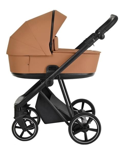Детская коляска Roan Sol 3 в 1 с автокреслом Tutis Elo Lux EduSky Black RSL/1014 Cinnamon