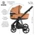 Детская коляска Roan Sol 3 в 1 с автокреслом Tutis Elo Lux EduSky Black RSL/1014 Cinnamon