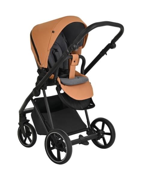 Детская коляска Roan Sol 3 в 1 с автокреслом Tutis Elo Lux EduSky Black RSL/1014 Cinnamon