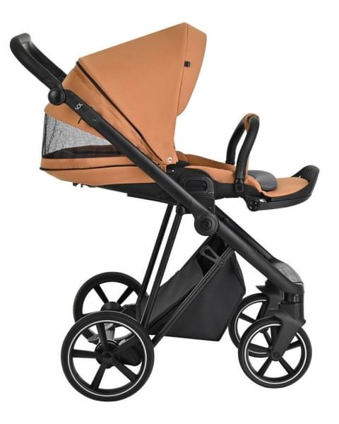 Детская коляска Roan Sol 3 в 1 с автокреслом Tutis Elo Lux EduSky Black RSL/1014 Cinnamon