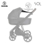 Детская коляска Roan Sol 3 в 1 с автокреслом Tutis Elo Lux EduSky Black RSL/1017 Raven