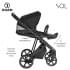 Детская коляска Roan Sol 3 в 1 с автокреслом Tutis Elo Lux EduSky Black RSL/1017 Raven