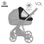 Детская коляска Roan Sol 3 в 1 с автокреслом Tutis Elo Lux EduSky Black RSL/1017 Raven