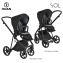 Детская коляска Roan Sol 3 в 1 с автокреслом Tutis Elo Lux EduSky Black RSL/1017 Raven