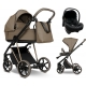 Детская коляска Roan Sol 2.0 Vintage Luxury 3 в 1 с автокреслом Tutis Elo Lux EduSky Black VIN 03/MM Mocha Mousse/Cappuccino/руч.Cappuccino