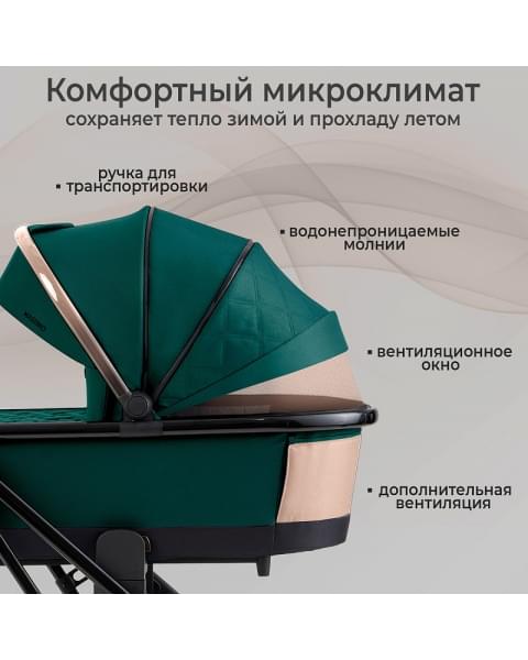 Детская коляска Sweet Baby Massimo Air 2 в 1 2024 Green 427096