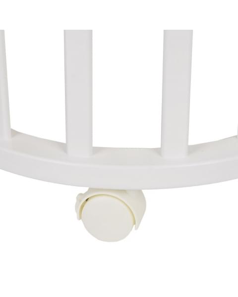 Детская кровать-трансформер Pituso Asti 5 в 1 (маятник поперечный), Белый / Серый