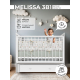 Детская кроватка Sweet Baby с маятником и ящиком Melissa белая