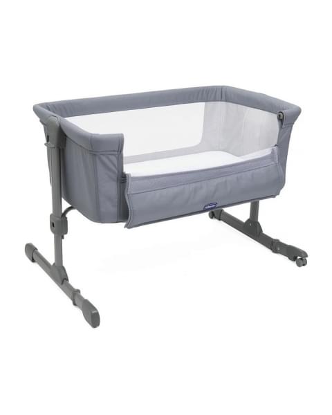 Детская приставная кроватка Chicco Next2me Essential, Stone Re lux (Серый)
