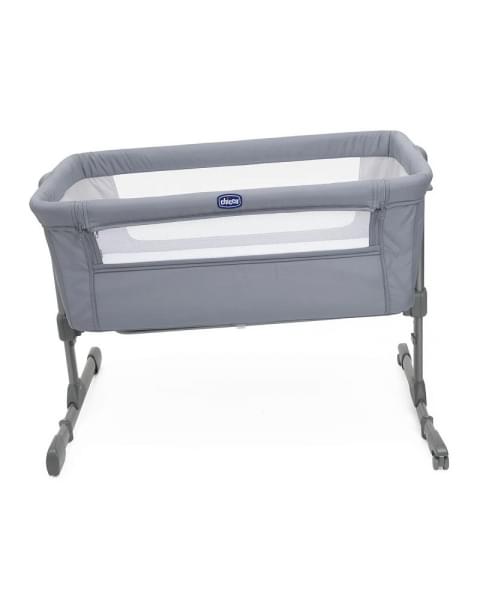 Детская приставная кроватка Chicco Next2me Essential, Stone Re lux (Серый)