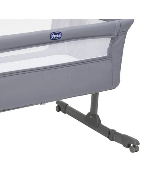 Детская приставная кроватка Chicco Next2me Essential, Stone Re lux (Серый)
