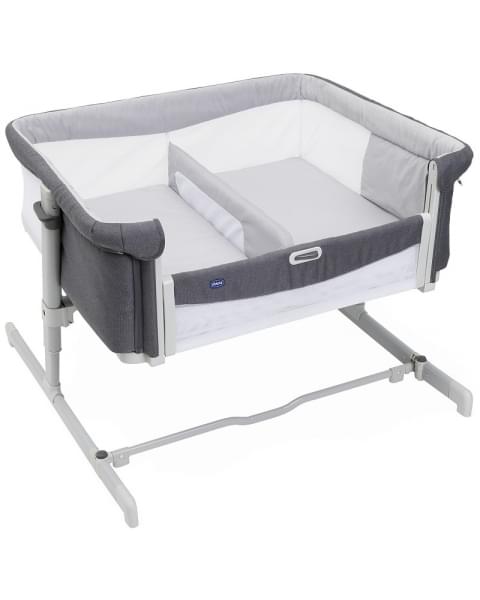 Детская приставная кроватка для двойни Chicco Next2Me Twin, Magnet Grey (Темно-серый)