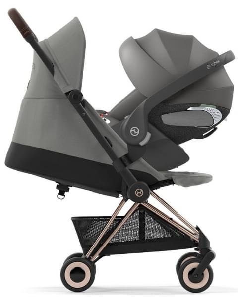 Детская прогулочная коляска Cybex Coya Mirage Grey шасси Rosegold
