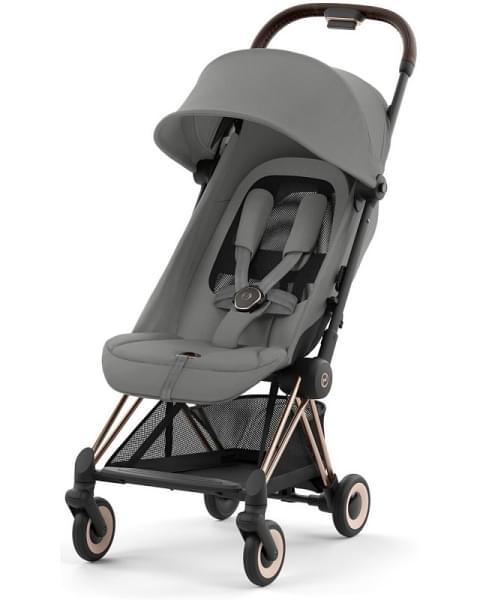 Детская прогулочная коляска Cybex Coya Mirage Grey шасси Rosegold