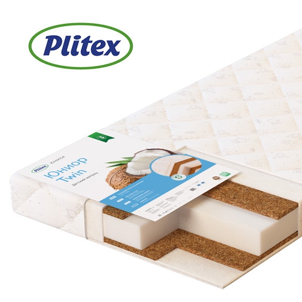 Детский матрас Plitex Юниор Twin ЮТ-119-01 120х60 см