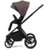 Детская коляска Peppy Monaco 3 в 1 с автокреслом First Brownie коричневый, рама черная