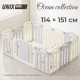 Манеж UNIX Kids Ocean 114х151 см Grey