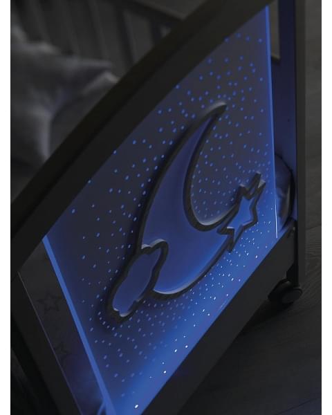 Детская кровать Erbesi Moon LED белый