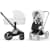 Коляска Cybex Priam V Matt Black Style Collection 2 в 1 Off White