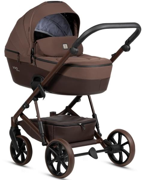 Детская коляска Tutis Viva 6 Plus Essential 3 в 1 с автокреслом Elo Lux EduSky Black 1612067 Espresso