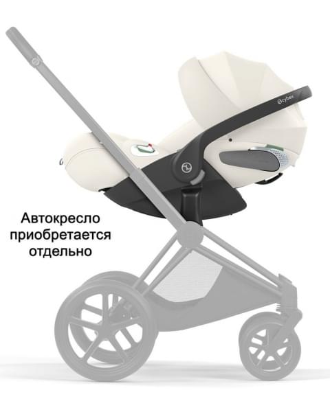Коляска Cybex Priam V Matt Black Style Collection 2 в 1 Off White