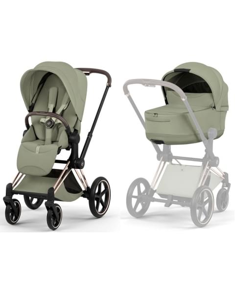 Коляска Cybex Priam V Rosegold Style Collection 2 в 1 Sage Green