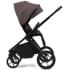 Детская коляска Peppy Monaco 3 в 1 с автокреслом First Brownie коричневый, рама черная