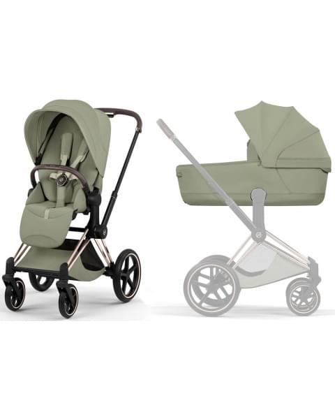 Коляска Cybex Priam V Rosegold Style Collection 2 в 1 Sage Green