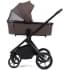 Детская коляска Peppy Monaco 3 в 1 с автокреслом First Brownie коричневый, рама черная