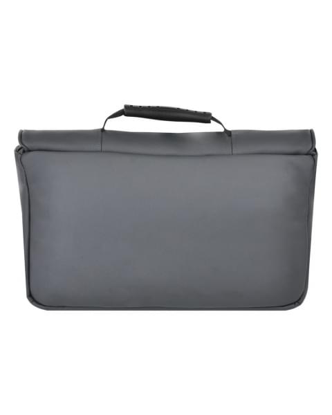 Коляска-люлька Pituso Leticia Classic / колеса d14, Узор White / Black + Кожа New Grey (Белый / Черный / Серый)