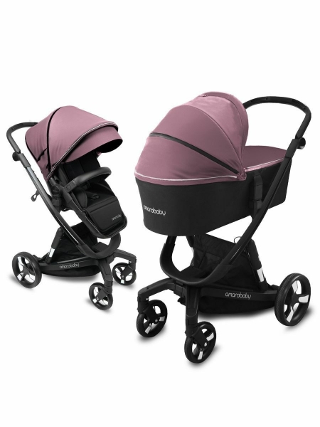 Коляска детская 2 в 1 AmaroBaby Tutum, Pink (Розовый)