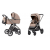 Коляска 2 в 1 Carrello Omega CRL-6530/1, Fantastic Beige (Бежевый)
