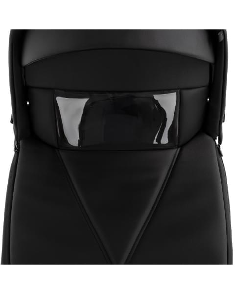 Коляска 2 в 1 Roan Bass Next Classic Leather / колеса d12, Black (Черный)