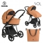 Коляска 2 в 1 Roan Sol, Cinnamon (Коричневый)
