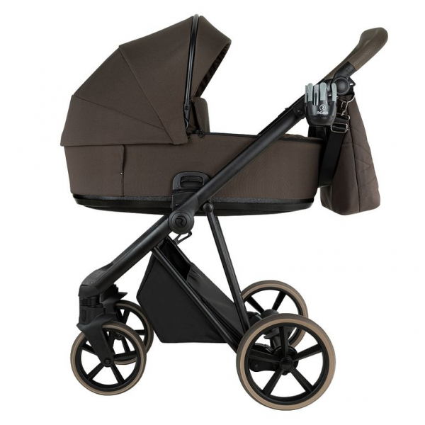 Детская коляска 2 в 1 Roan Sol 2.0 Turkish Coffe/ Black/руч.Cappuccino