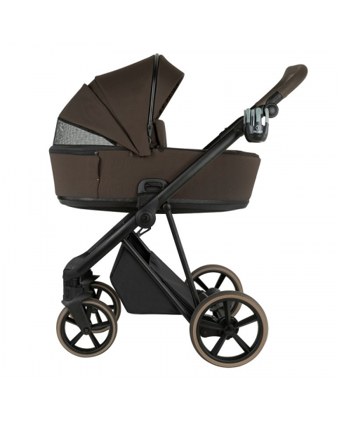 Детская коляска 2 в 1 Roan Sol 2.0 Turkish Coffe/ Black/руч.Cappuccino