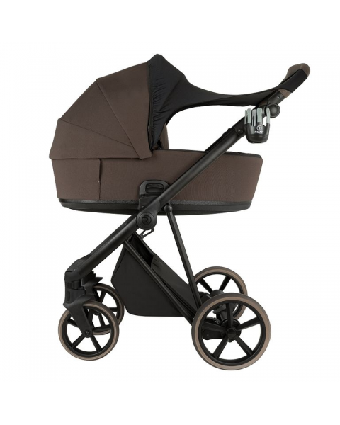 Детская коляска 2 в 1 Roan Sol 2.0 Turkish Coffe/ Black/руч.Cappuccino