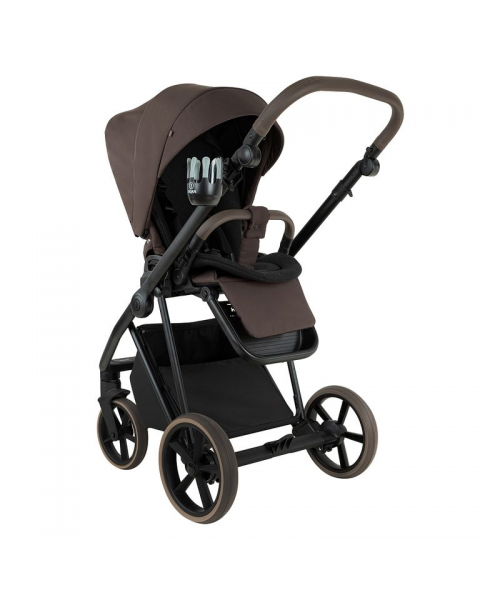 Детская коляска 2 в 1 Roan Sol 2.0 Turkish Coffe/ Black/руч.Cappuccino
