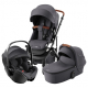 Коляска 3 в 1 Britax Roemer Smile 5Z, Midnight Grey (Темно-серый) + Автокресло Britax Roemer Baby-Safe Pro (0-13 кг), Space Black (Черный)