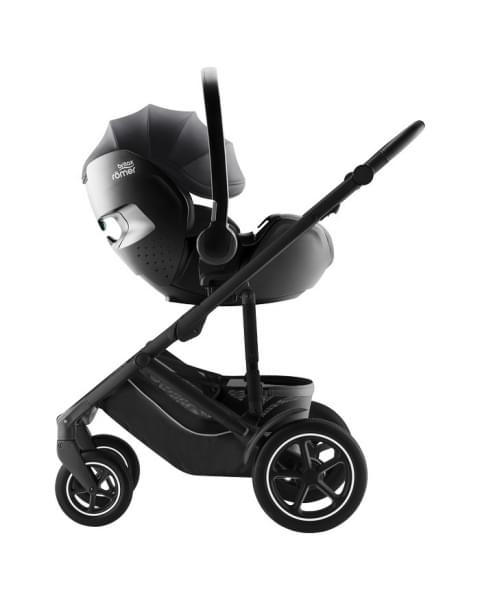Коляска 3 в 1 Britax Roemer Smile 5Z, Midnight Grey (Темно-серый) + Автокресло Britax Roemer Baby-Safe Pro Classic (0-13 кг), Deep Black (Черный)