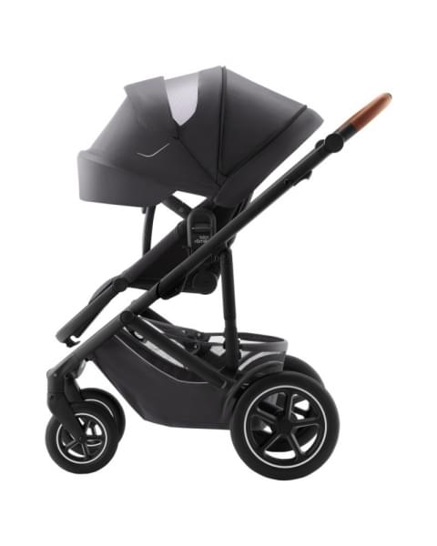 Коляска 3 в 1 Britax Roemer Smile 5Z, Midnight Grey (Темно-серый) + Автокресло Britax Roemer Baby-Safe Pro Classic (0-13 кг), Deep Black (Черный)