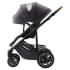 Коляска 3 в 1 Britax Roemer Smile 5Z, Midnight Grey (Темно-серый) + Автокресло Britax Roemer Baby-Safe Pro Classic (0-13 кг), Deep Black (Черный)