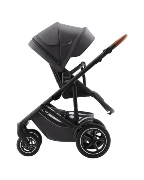 Коляска 3 в 1 Britax Roemer Smile 5Z, Midnight Grey (Темно-серый) + Автокресло Britax Roemer Baby-Safe Pro Classic (0-13 кг), Deep Black (Черный)