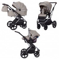 Коляска 3 в 1 Carrello Aurora CRL-6502/2 / 2023, Almond Beige (Бежевый)