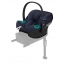 Коляска 3 в 1 Cybex Priam IV Rosegold и автокресло Aton S2 i-Size с базой Base One Leaf Green/Ocean Blue