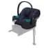 Коляска 3 в 1 Cybex Priam IV Rosegold и автокресло Aton S2 i-Size с базой Base One Leaf Green/Ocean Blue