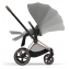Коляска 3 в 1 Cybex Priam IV Rosegold и автокресло Aton S2 i-Size с базой Base One Mirage Grey/Lava Grey