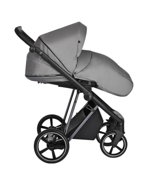 Коляска 3 в 1 Roan Sol Lux, Cloud Grey шасси Nikiel (Серый)